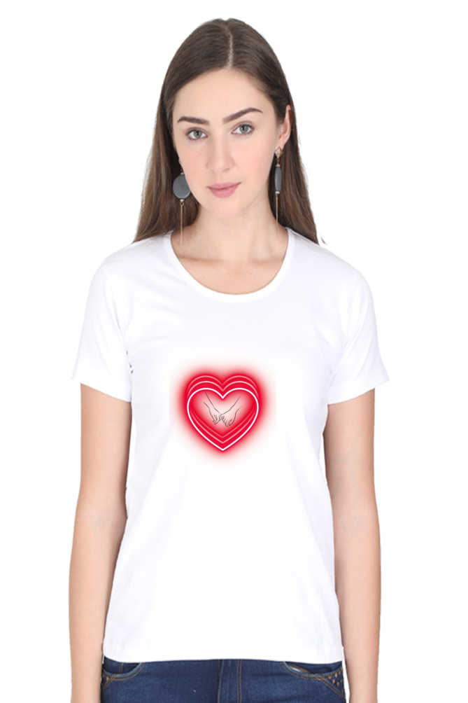 MadInkCo. Women round neck Tshirt- Valentines day