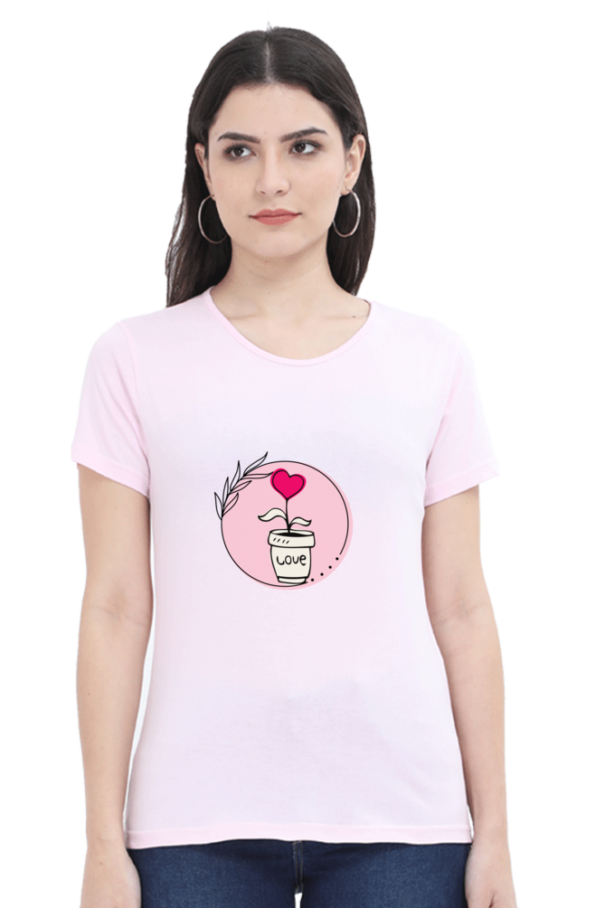 MadInkCo. Women round neck Tshirt- valentines1
