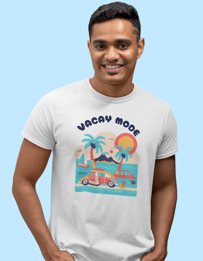 MadInkCo. Unisex Supima T-Shirt - "Vacay Mode"