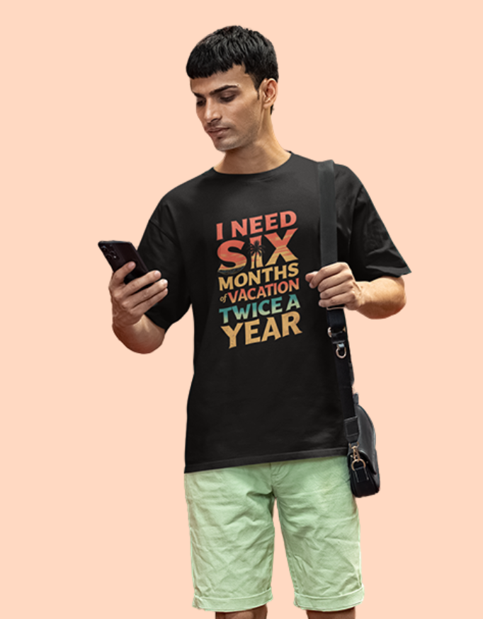 MadInkCo. Unisex Supima T-Shirt - 6 months vacation