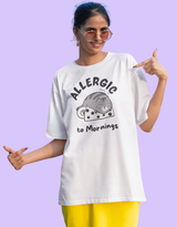 MadInkCo. Unisex Oversized Classic T-Shirt - Allergic to Morning