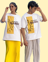 MadInkCo. Unisex Oversized Classic T-Shirt - Working Hard Hardly Works