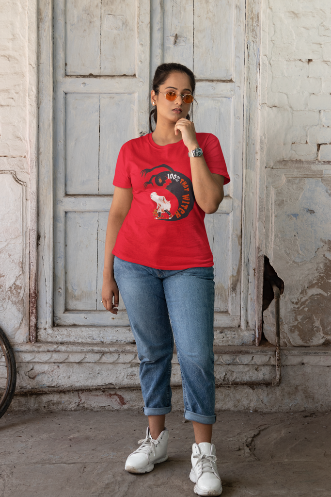 Madinkco Women's "100% That Bitch" Graphic T-Shirt - Bold & Confident Tee