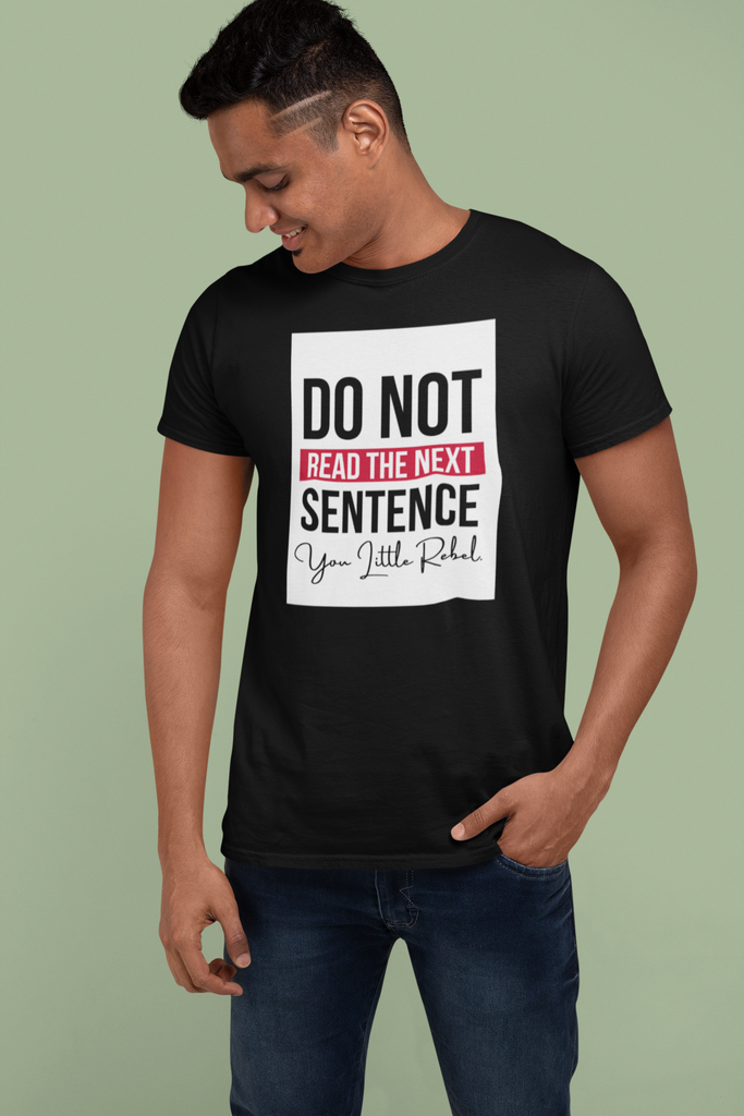 Madinkco Men’s "Do Not Read" Funny Graphic T-Shirt - Premium Cotton Tee