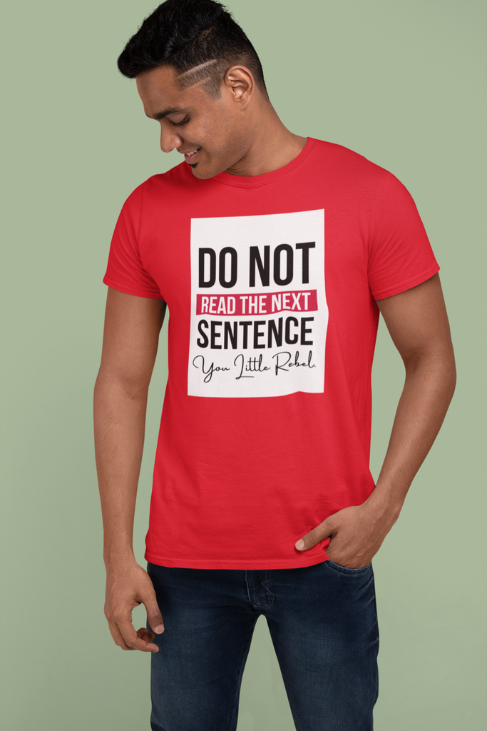 Madinkco Men’s "Do Not Read" Funny Graphic T-Shirt - Premium Cotton Tee