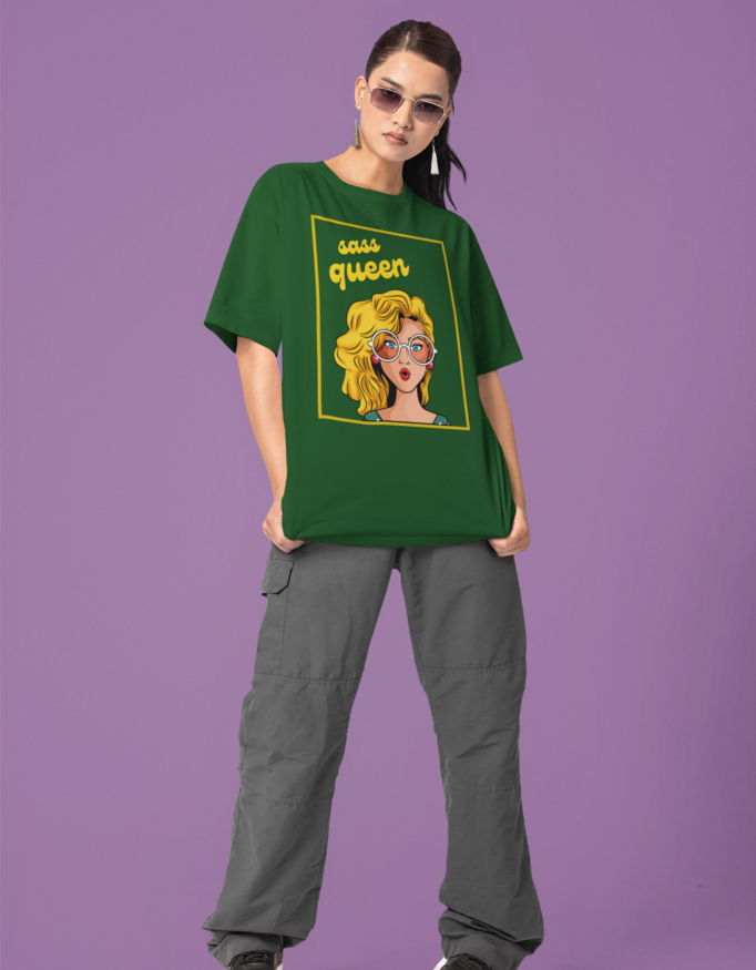 MadInkCo. Women Oversized Classic T-Shirt - Sass Queen