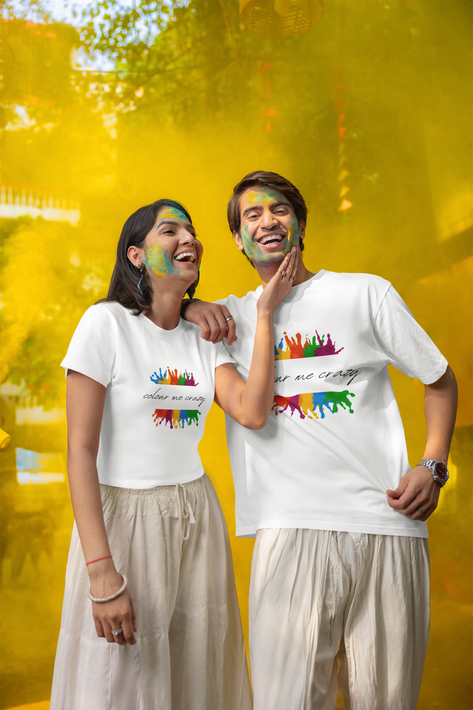 MadInkCo. Unisex crew neck oversized Holi Tshirt