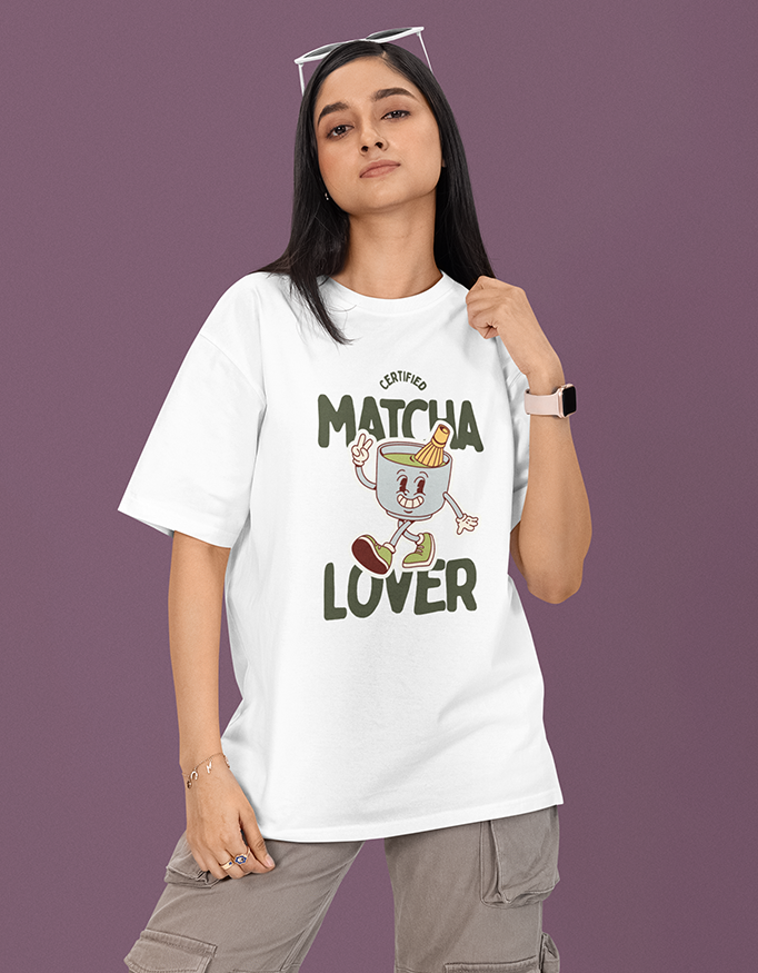MadInkCo. Unisex Oversized Classic T-Shirt - Matcha Lover