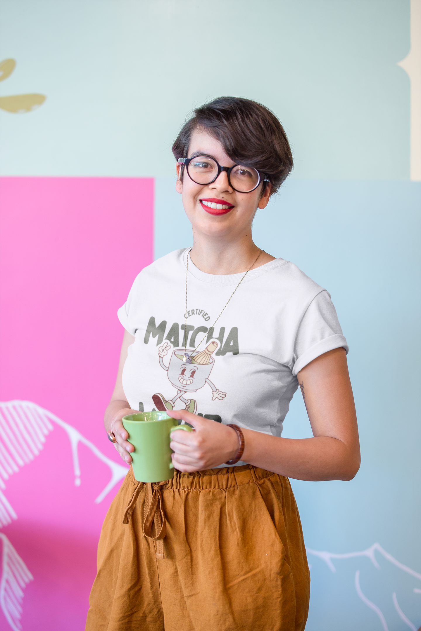 MadInkCo. Unisex Oversized Classic T-Shirt - Matcha Lover