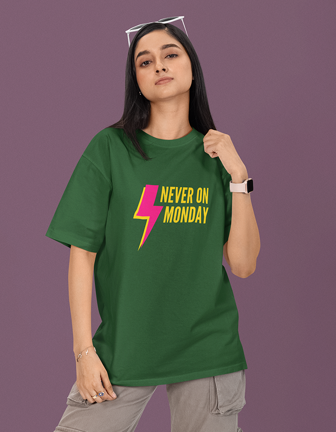 MadInkCo. Unisex Oversized Classic T-Shirt - Never on Monday