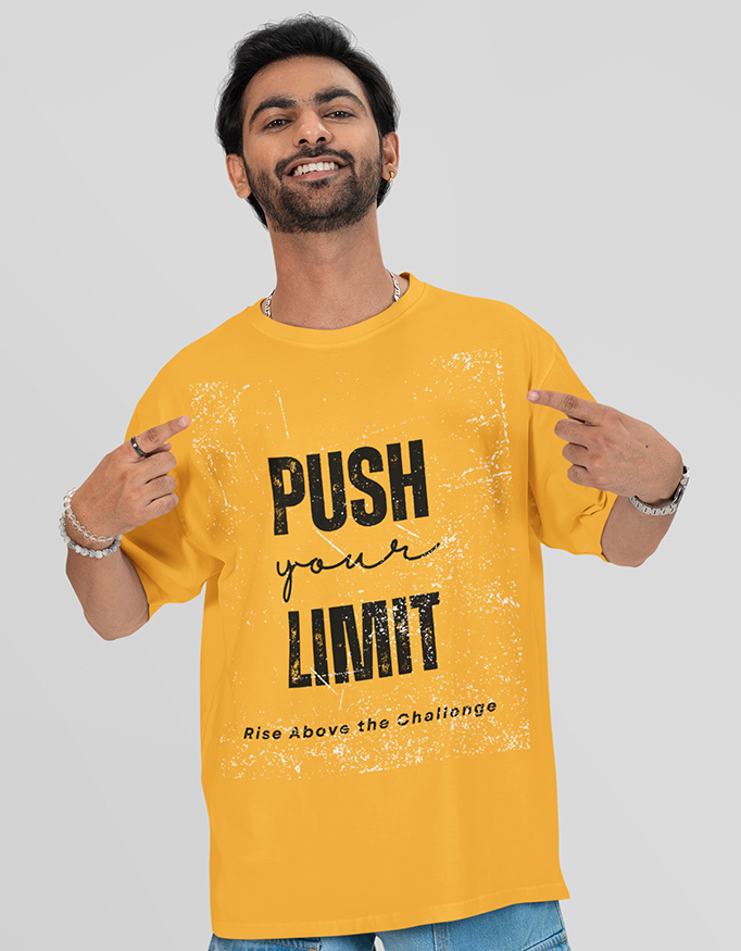 MadInkCo. Unisex Oversized Classic T-Shirt - Push Your Limit