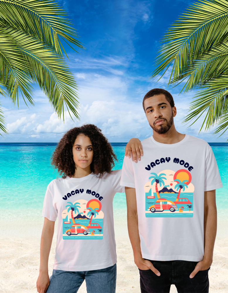 MadInkCo. Unisex round neck Tshirt- Vacay mode